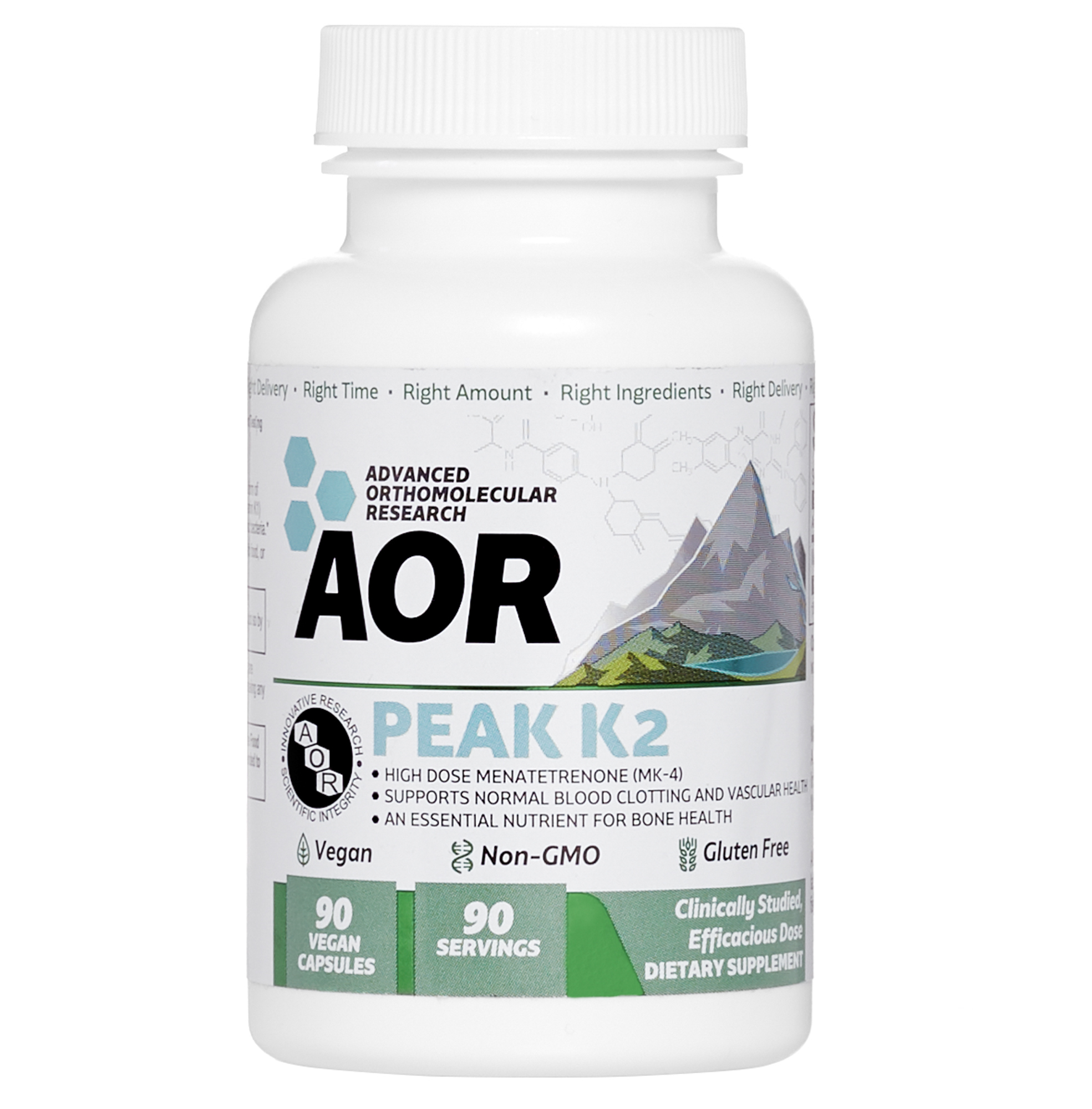 AOR, Peak K2, Supports Bone and Cardiovascular Health and Normal Blood