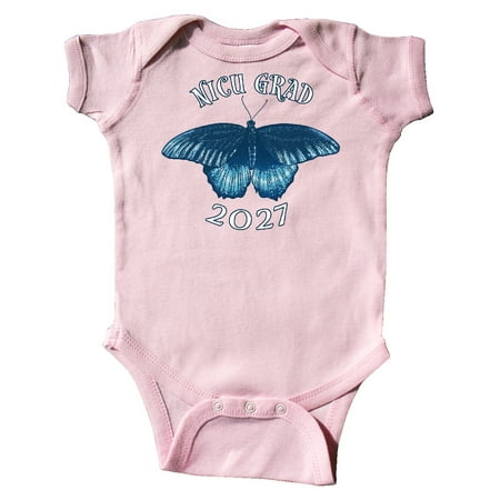 

Inktastic NICU Grad 2027 with Blue Butterfly Gift Baby Boy or Baby Girl Bodysuit