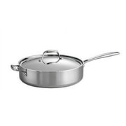 Tramontina 6 Qt Tri-Ply Clad Stainless Steel Covered Deep Saut Pan