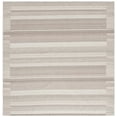 thumbnail image 2 of SAFAVIEH Cabo Lyla Striped Area Rug, Gray/Beige, 7' x 7' Square, 2 of 7
