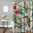 thumbnail image 2 of Orinice  Tropical Bird Shower Curtain for Bathroom Parrot Toucan Leaves Summer Decorative Bath CurtainPolyester Fabric Waterproof Bathroom Curtain with 12 Hooks 69x72, 2 of 7