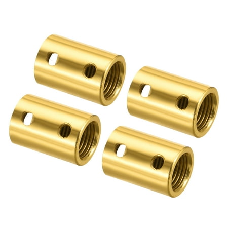 

Uxcell M10 M4 Thread Sleeve Stud Pipe Connector Round Coupling Nut Gold Tone 4 Pack