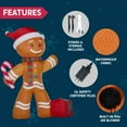 thumbnail image 6 of Joyfy 8 FT Christmas Inflatables Gingerbread Man Outdoor Decorations,Gingerbread Man with Candy Cane Blow Ups Yard with Built-in LEDs for Holiday Party Garden Lawn Decor, 6 of 8
