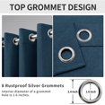 thumbnail image 6 of Easy-Going Blackout Curtains, Navy, 52 x 96 inch, 6 of 7