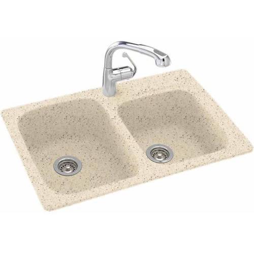 Swan KSDB3322010 33" x 22" Swanstone DoubleBasin Dual Mount Kitchen