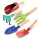 thumbnail image 1 of Juego de 5 herramientas de jardinería para niños, incluye pala, rastrillo y paleta, juguete de arenero de playa para niños, 1 of 5