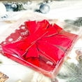 thumbnail image 6 of Christmas Jumbo Bows Gift Boxed, 52 Inches by 12 Inches Gold Wired Red Velvet Bows with Gold Confetti and Four Long Tails for Wreath, Floral, Christmas Tree Topper, Outside Bowknot, 6 of 7