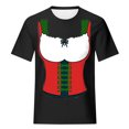 thumbnail image 4 of Pompotops Blouse Décontractée Mode Femme Imprimé Oktoberfest Col Rond T-Shirt Blouse Imprimée Tee Liquidation, 4 of 5
