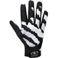 thumbnail image 2 of Athletic Works Football Receiver Gloves with Silicone Grip, Adult Small / Medium, Black, 2 of 6