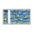 thumbnail image 2 of JIALIOU Nylon Trifold Card Wallet with ID Window Zipper Pocket for Men Women Teen Construction Trucks and Clouds, 2 of 7