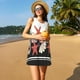 thumbnail image 3 of Fotbe Starfishes Shells Vestido de Verano sin Mangas para Mujer – Vestido Midi Línea A, Estilo Camiseta Floral, Vestido Playero Casual y Fluido, 3 of 7