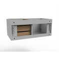 thumbnail image 4 of Castello USA Alpine 35" Wood Floating Vanity Base in Gray with Gold Handles, 4 of 4