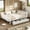 Full White, variant on Jopath Queen Size Platform Bed with Storage Drawers, Metal Daybed Frame with Upgraded Safety Round-Pipe Design, Low Profile Design for Bedroom, Guest Room White