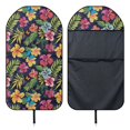 thumbnail image 6 of XYZCANDO Tropical Floral Print Car Seat Towel Cover, Compatible with Truck Seat Van, Terry Cloth Car Seat Covers for Cars Sedans Waterproof, 6 of 7