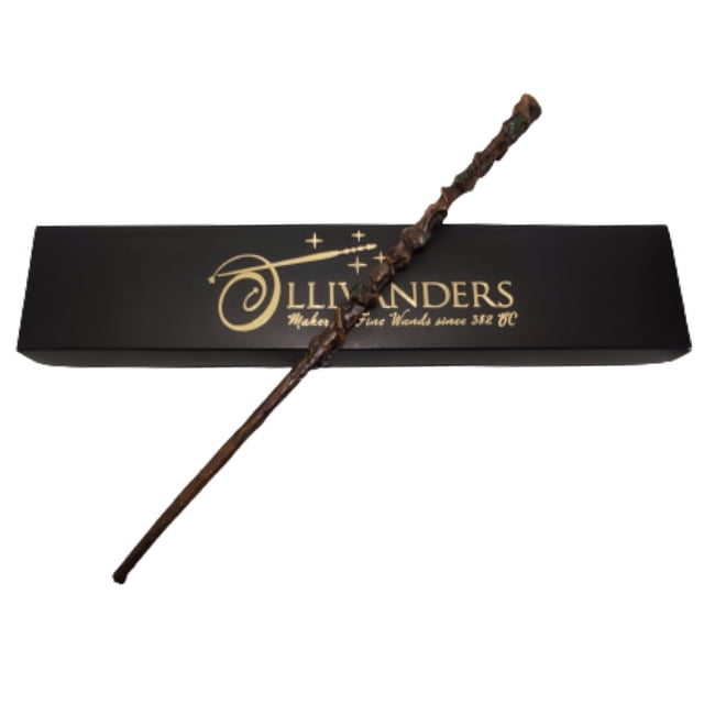 Varita Magica para Magos Harry Potter de Resina Con Nucleo Metálico Sólido de Metal Con Caja Ollivanders Dumbledore Hermione Sauco Cosplay Disfraz Accesorio Modelo a Escoger
