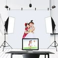 thumbnail image 4 of Green Black White Backdrop Background for Photography, High Density Polyester Soft Light Wrinkle Resistant Photography Backdrop, 4 of 7