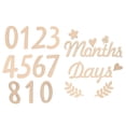 thumbnail image 3 of MasteelfCA 1 Set Baby Wood Monthly Milestone Baby Milestone Numbers Wooden Photo Props, 3 of 7