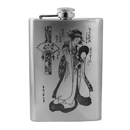 8oz Geisha V1 Stainless Steel Flask 8oz Geisha V1 Stainless Steel Flask