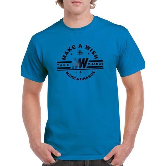 Make A Wish Change T-Shirt Men -Image by Shutterstock, Male Medium