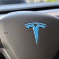thumbnail image 5 of IPG Compatible with Model 3 Decal Sticker (9 Logo Set) Overlay Stickers Do it Yourself Stickers Set Personalize Your Vehicle (Light Blue), 5 of 8