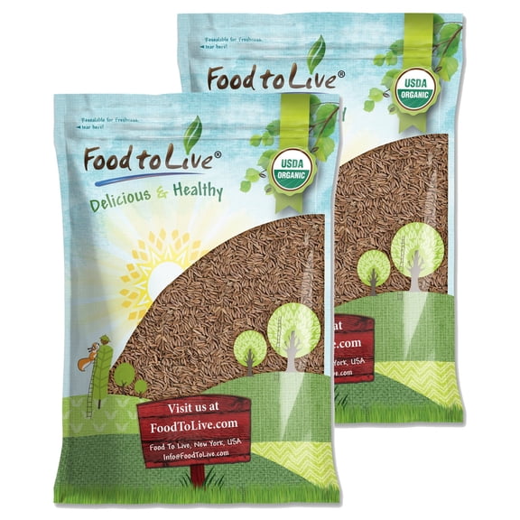 Organic Caraway Seeds, 14 Pounds - Non-GMO, Kosher, Raw, Vegan - by Food to Live