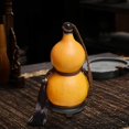thumbnail image 1 of Gourd Hip Flask Large Capacity Gourd with Base Gourd Shape for Table Decor 30-35cm 1.5L, 1 of 9