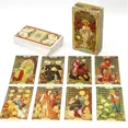 thumbnail image 2 of Baraja de cartas de Tarot, juegos de mesa, Art Nouveau dorado, 2 of 4
