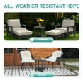 thumbnail image 3 of HiiKaa 2-Tier Adirondack Square Side Table,17" HDPE Outdoor Side Tables, Weather Resistant End Table for Patio, Backyard,Pool,Indoor Companion,Beach (Gray), 3 of 7