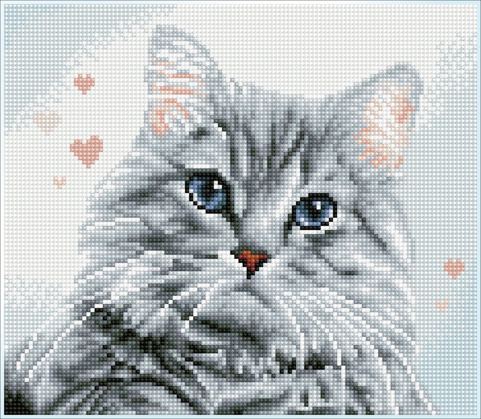Diamond Dotz Pricilla - Pre-Framed Kit Cat Diamond Painting Kits for Adults - Diamond Art Kits a Relaxing Creative Craft Kit with Dotz Gems 12"x10.5"