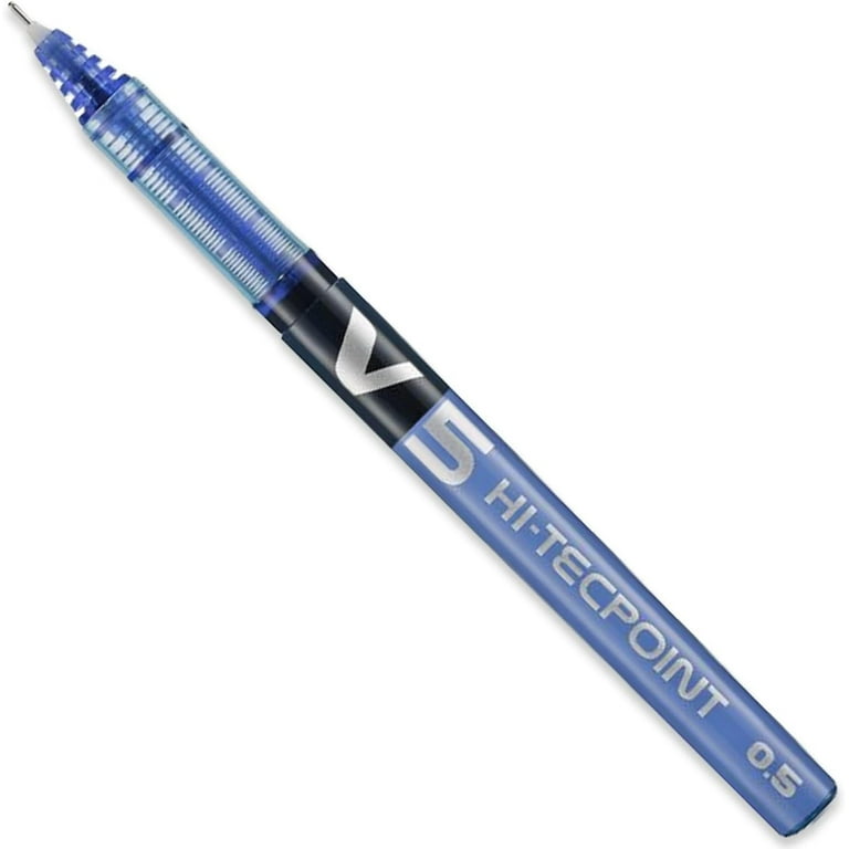3x Pilot V5 RT Clicker Pens Blue Black Red Hi-Tecpoint Extra Fine 0.5  Rollerball