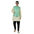 thumbnail image 6 of Sonakshi Fashion Men's Bandhgala Waistcoat Brocade Festive Jacquard Nehru Jacket, 6 of 6