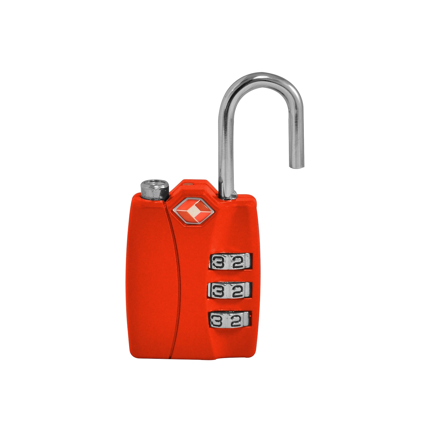 TraverGo 3 Digit Combination Lock, Red TR1120RD