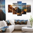 thumbnail image 1 of Ocean and Mountains Panorama - Large Landscape Canvas Art, 1 of 4