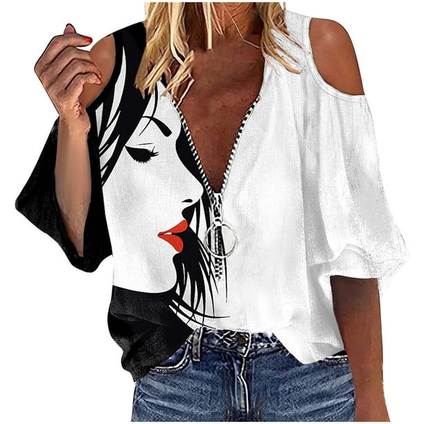 Camisas Para Mujer Camisetas de Gran Tamaño Manga Larga Camisa