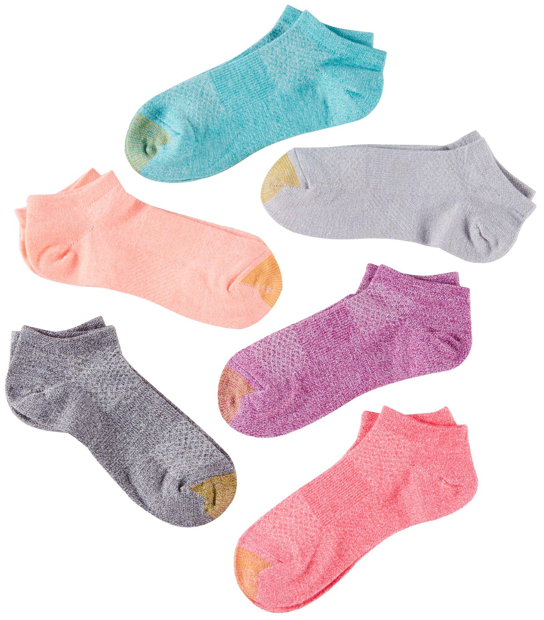 GOLDTOE Gold Toe Womens 6pk. Colored Sport Arch Support Liner Socks