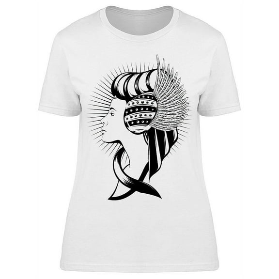 Womam With Historical Head Dress T-Shirt Women -Image by Shutterstock, Female Small