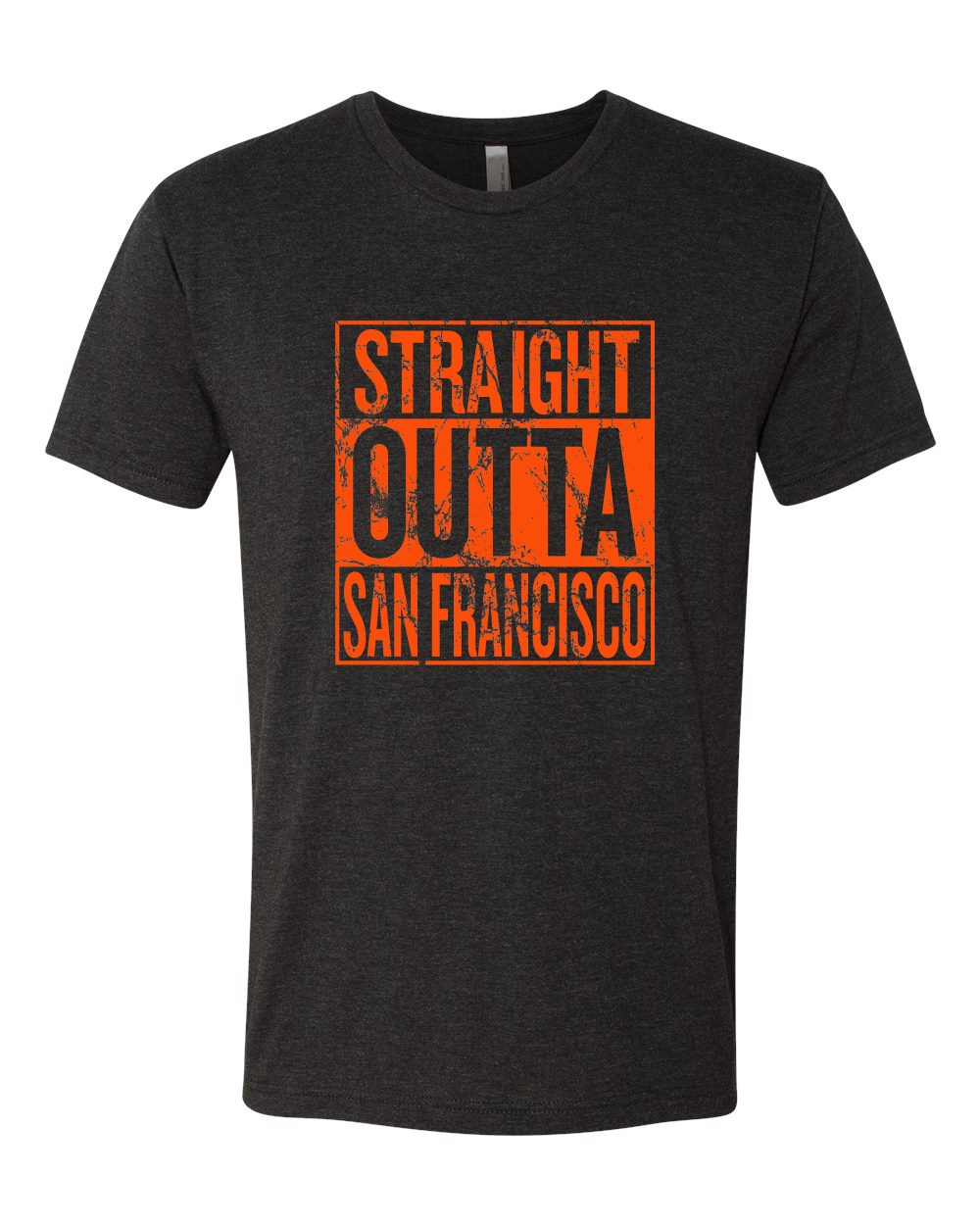 Straight Outta San Francisco SF Fan | Fantasy Baseball Fans | Mens Sports Premium Tri Blend T-Shirt, Vintage Black, X-Large - image 2 of 4