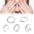 thumbnail image 4 of Anillo Antiansiedad Anillo Giratorio Anillos De Acero Inoxidable Anillo Antiansiedad Con Cuentas Ajustables Anillos De Acero Inoxidable Anillo Giratorio Regalos De Joyería ANGGREK Otros, 4 of 8