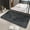 dark grey, variant on Memory Foam Bathroom Rugs, Ultra Soft and Absorbent Leaf Bath Mat, Cozy Flannel Velvet Washable Bathroom Mat