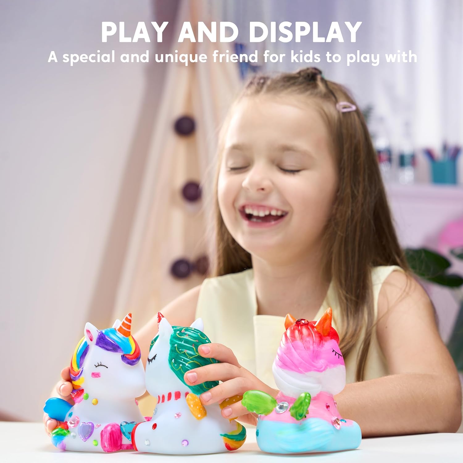 Joyfy Unicorn Painting Crafts Kit - DIY Night Light photo 3