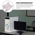 thumbnail image 3 of HEANUJJ CPU Stand with Casters Computer Tower Holder Carts Plastic White Simple and Practical Design 1Set Back to School, 3 of 7