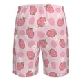thumbnail image 6 of Kdxio Strawberries Pattern Mens Casual Shorts - Drawstring Summer Beach Sports Shorts for Men, 6 of 9