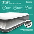 thumbnail image 5 of Bestway Tritech Airbed, Queen-Sized 20" Mattress with Built-In AC Pump, 2 Pack, 5 of 13