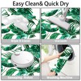 thumbnail image 3 of Tropical Palm Leaf 16x24 Flannel Bath Mat for Bathroom, Anti-Slip Backing Soft Bathroom Rug, Washable Water Absorbent Mat, 3 of 9