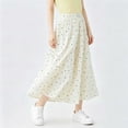 thumbnail image 3 of Posijego Girls Long Pants Polka Dot Print Wide Leg Elastic Waist Lightweight Casual Flowy Palazzo Pants for Big Girls, 3 of 5