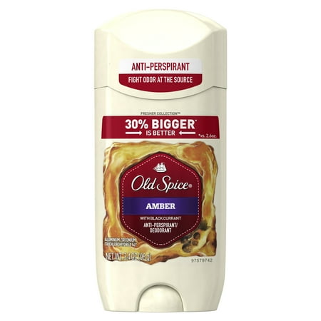 Mens Invisible Set - Old Spice Fresher Amber Scent Invisible Solid Antiperspirant and Deodorant for Men, 3.4 oz