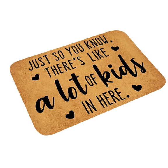 Guanhe Dog Welcome Mat Funny Doormats, No-Slip Front Door Mat for Indoor,Outdoor,Porch, Patio, Black(24x16Inches)