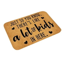 Guanhe Dog Welcome Mat Funny Doormats, No-Slip Front Door Mat for Indoor,Outdoor,Porch, Patio, Black(31.5x19.7Inch)