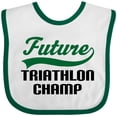 thumbnail image 3 of Inktastic Future Triathlon Champ Boys Baby Bib, 3 of 4