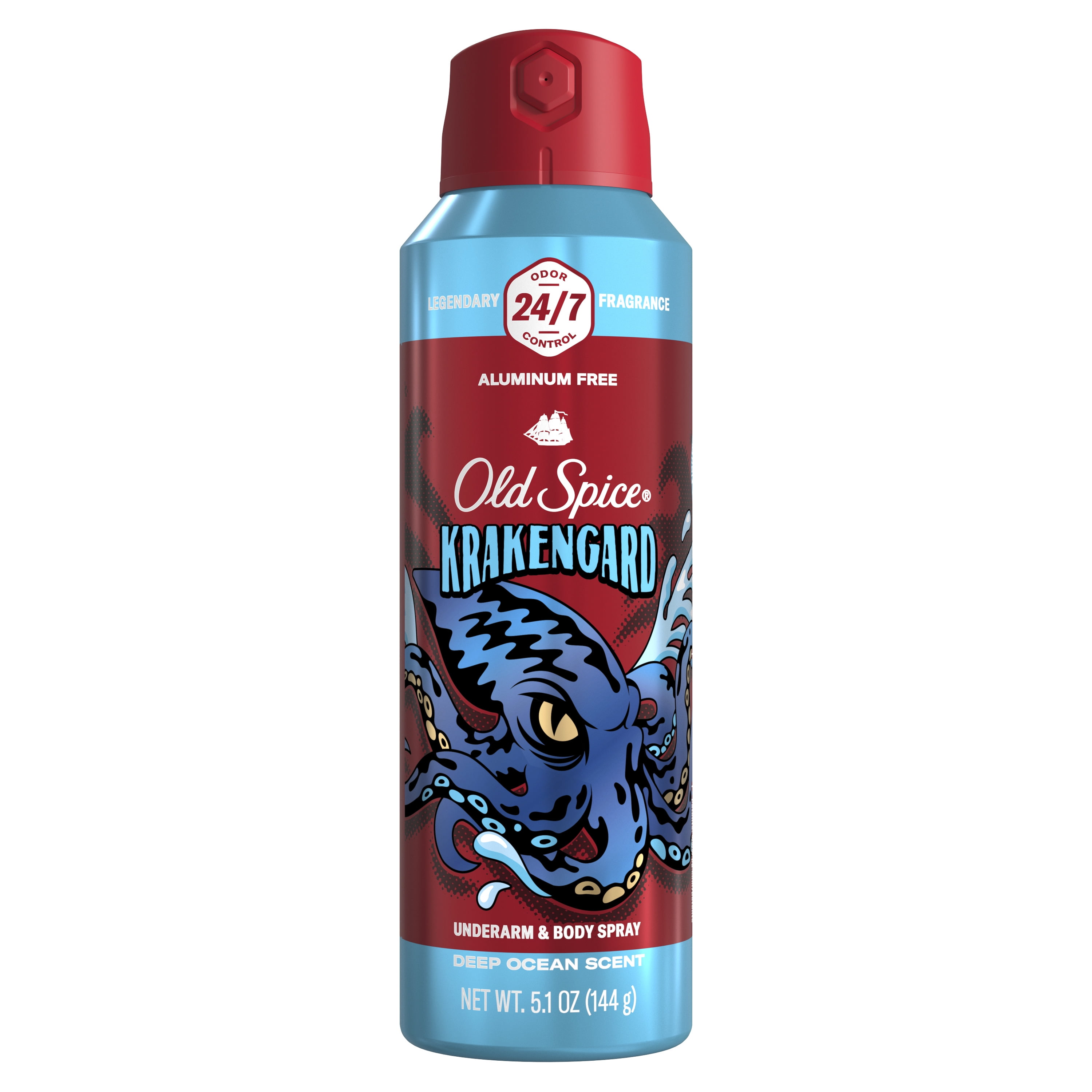 Old Spice Body Spray for Men, Aluminum Free, Krakengard, 5.1 oz